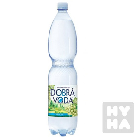 detail Dobrá Voda 1,5l Bílé Hrozny Neperlivá