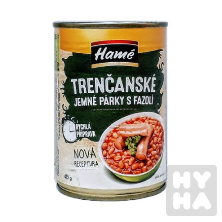 detail Hamé 410g Trenčanské jemné párky s fazolí
