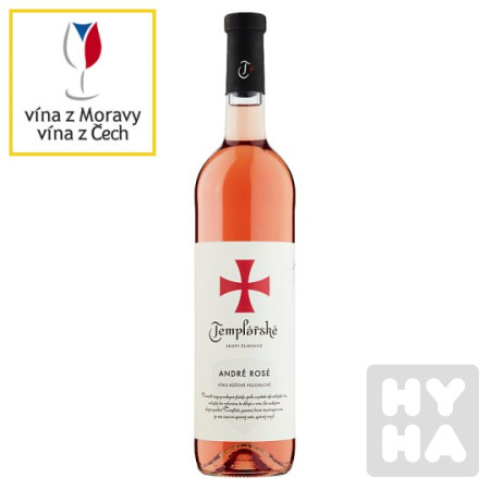 detail Templářské 0,75l Andre rosé
