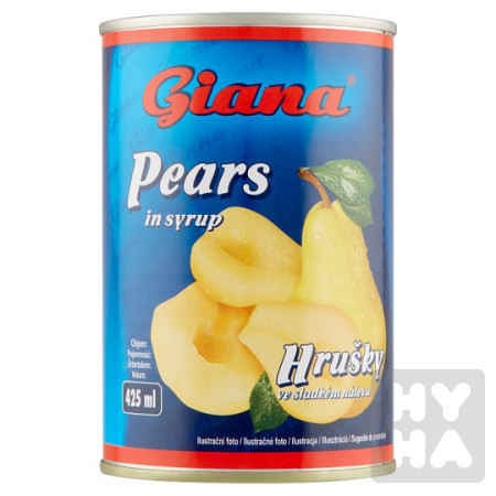 detail Giana Hrušky 425ml ve sladkém nálevu