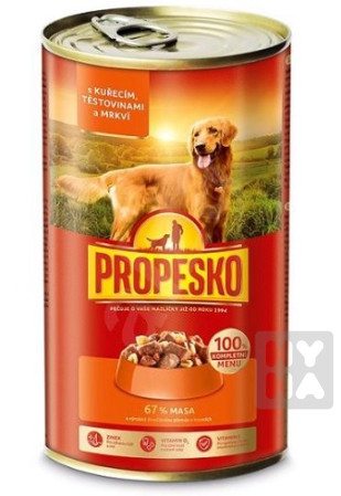detail Propesko pes 1240g s kurecim jatry. a mrkvi