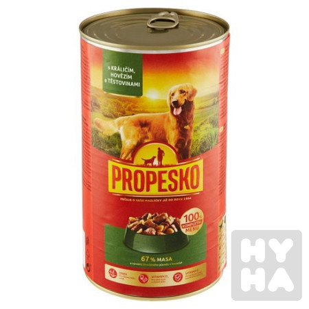 detail Propesko pes 1240g kralik + hovezi