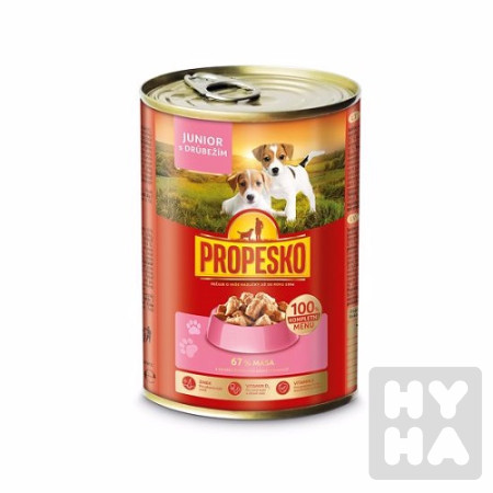 detail Propesko junior 415g drubezi v zele