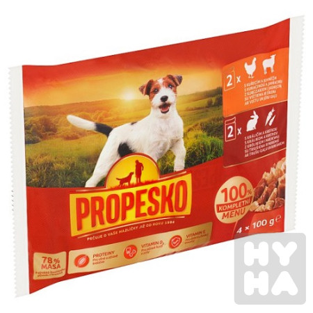 detail Propesko 4x100g kapsa pes kralik,karot.kure,jehne