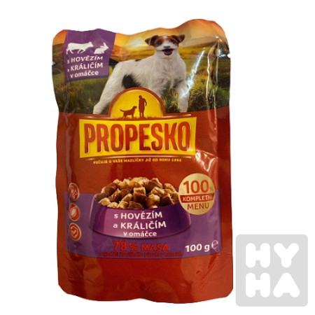 detail Propesko pes 100g Hovezi + kralik