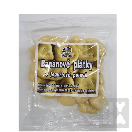 detail Perun 80g Banánové plátky v jogurtové polevě