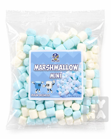 detail Perun Marshmallow mini 100g modro-bílé