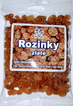 detail Perun 100g Rozinky zlaté