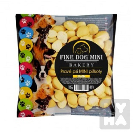 detail Fine dog 80g Mini piškoty žluté 001