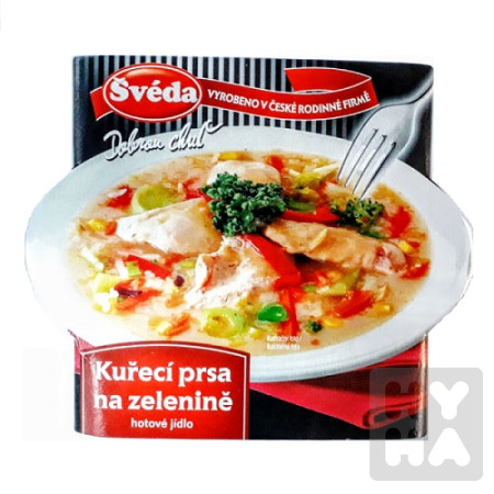 detail Švéda 340g Kuřecí prsa na zelenině (Bát)
