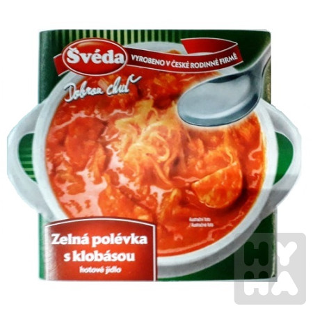 detail Švéda 330g Zelná polévka s klobásou
