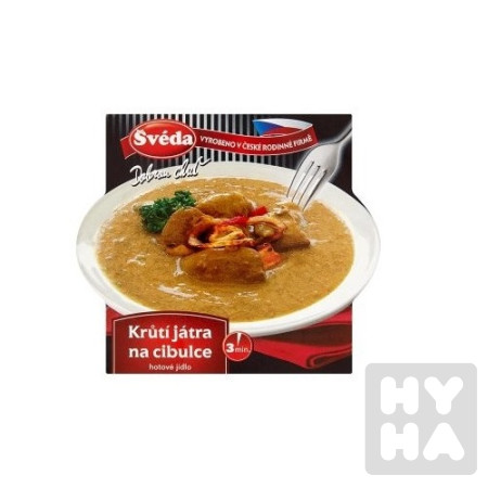 detail Švéda 340g Krůtí játra na cibulce