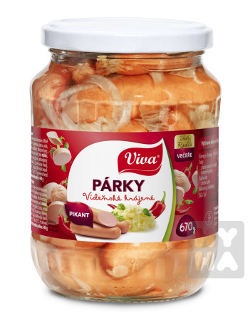 detail Viva 670g Párky videnské krájené