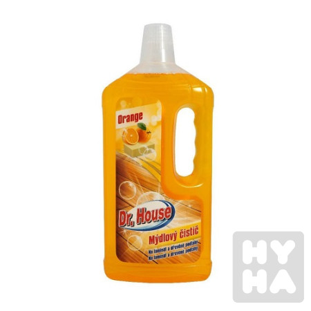 detail Dr.House 1l mydlovy cistic na lami. a dreve podlahy Orange