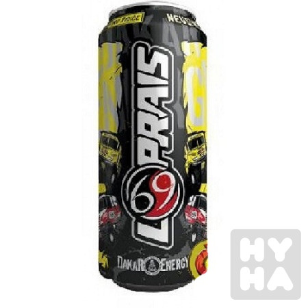 detail 69 Energy Drink 500ml Loprais Zlutý