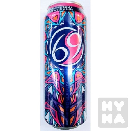 detail 69 energy Drink 500ml Fialovy