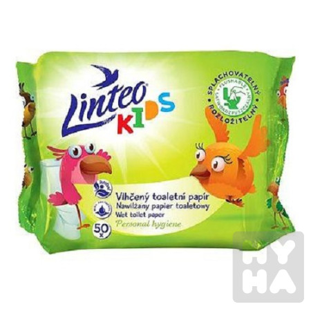 detail Linteo kids vlhceny toaletni papir 50ks
