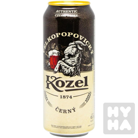 detail Kozel černý plech 0,5L