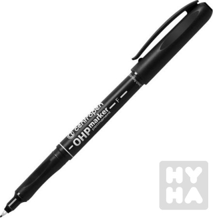 detail Centropen popisovač nestíratelný 2636 černý 0,6mm