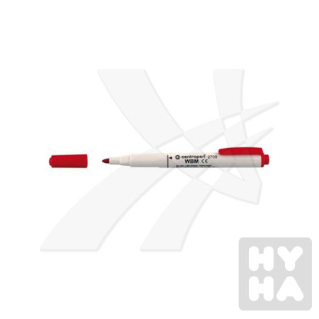 detail Centropen značkovač na bílé tabule 2709 červený 1,8mm