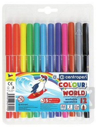 detail Centropen popisovač 7550/12 Ergo stopa 1mm