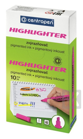 detail Centropen zvýrazňovač 8552 zelený stopa 1-4,6mm