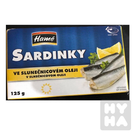 detail Hame Sardinky 125g Ve slunečnivovém oleji