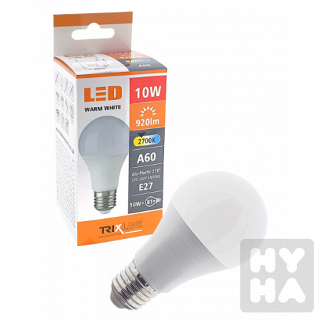 detail Trixline Led 10W A60 E27 2700K 800Lm