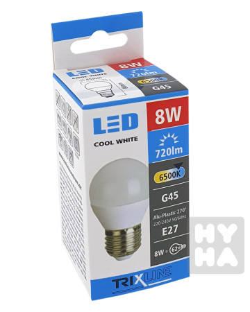 detail Trixline Led 8W E27 G45 6500K