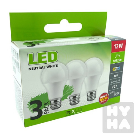 detail Trixline Led 3pack 12W A60 E27 4200K