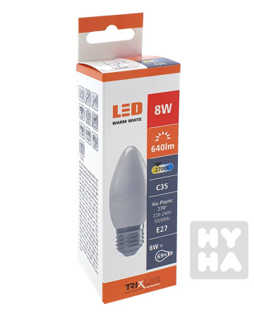 detail Trixline Led 8W E27 2700K C35