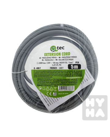 detail Qtec Q408F prodlužovací kabel 5m French