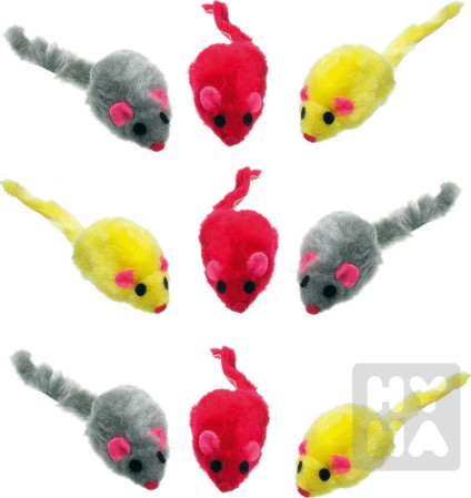 detail Akinu hračka pro kočky myšky z králičí srsti 2ks