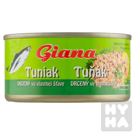 detail Giana tuňak drcený 170g ve vlastní št´ávě