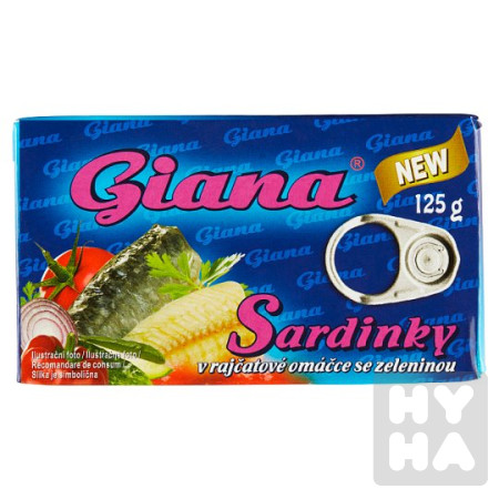 detail Giana Sardinky 125g v rajčatové se zeleninou