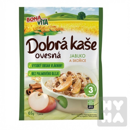 detail BV Dobrá kaše 55g Jablko a skořice