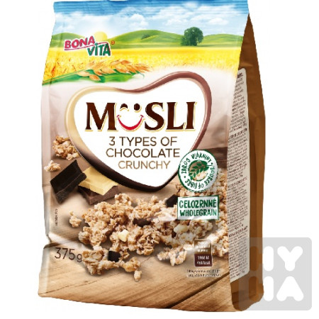 detail BV Musli 375g 3 Types of chocolate