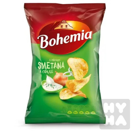 detail Bohemia chips 55g Smetana a cibule