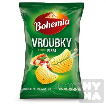 detail Bohemia chips 55g Vroubky pizza