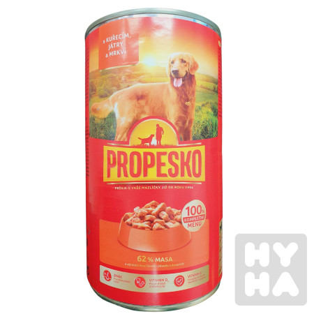 detail Propesko pes 1240g Drůbežím a mrkví