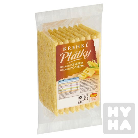 detail Křehké plátky 65g kukuřičné se sýrem
