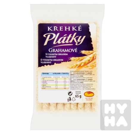 detail Křehké plátky 65g Grahamové