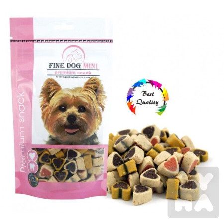 detail Fine dog mini 100g srdíčka soft mix 962