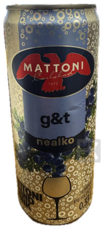 detail Mattoni 0,3L G&T nealko