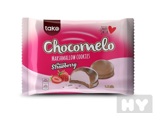 detail Chocomelo 100g marshmallow cookies jahoda