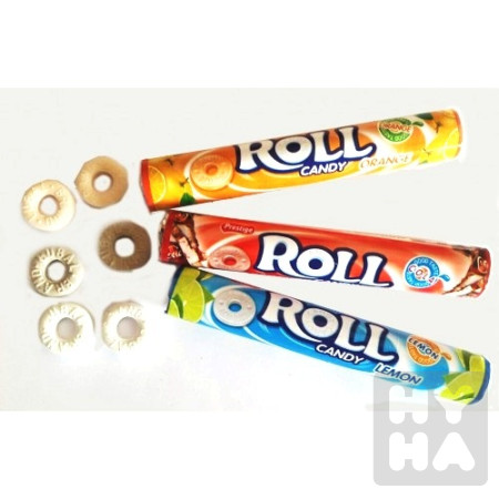 detail Roll candy 24g/24ks cola,orang,lemon