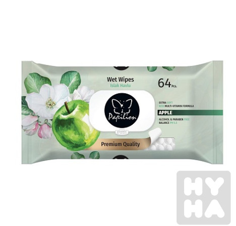 detail Papilion wet wipes 64ks apple