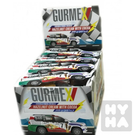 detail Gurmex 40g Sušenky v lískoořískovým krémem ve tvaru auta