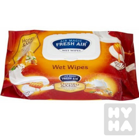 detail Fresh Air ubrousky 100ks honey a milk