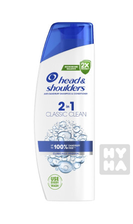 detail Head & Shoulders 330ml anti hairfall 2in1 classic clean